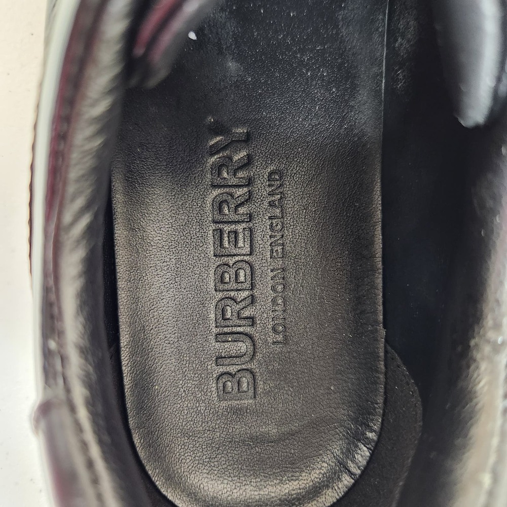 Burberry Union Jack Slip On Sneaker Patent‎ Leather Black Womens IT 36 US 6 - Picture 9 of 12